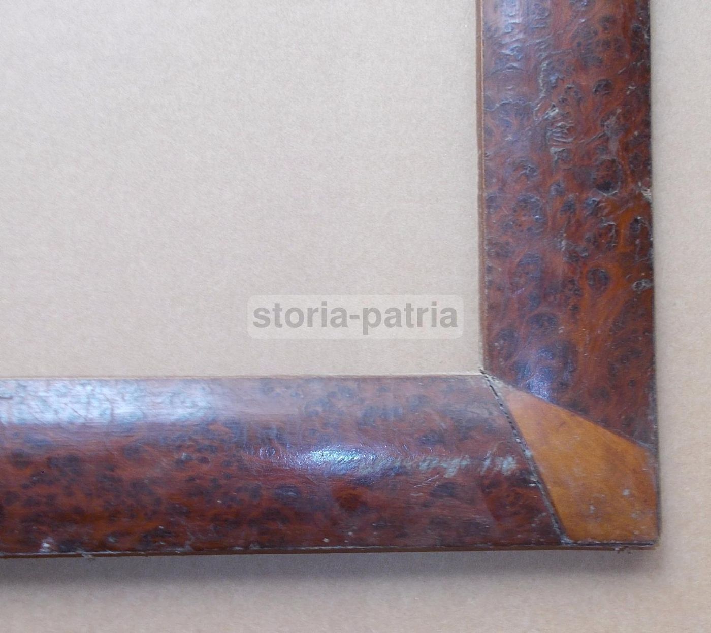 Cornice Antica Art Déco In Legno Impiallacciato, Anni '20 '30