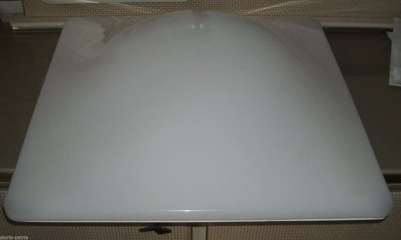Lampada IGuzzini Anni 80 Plafoniera Quadrata Bianca 50x50 Cm