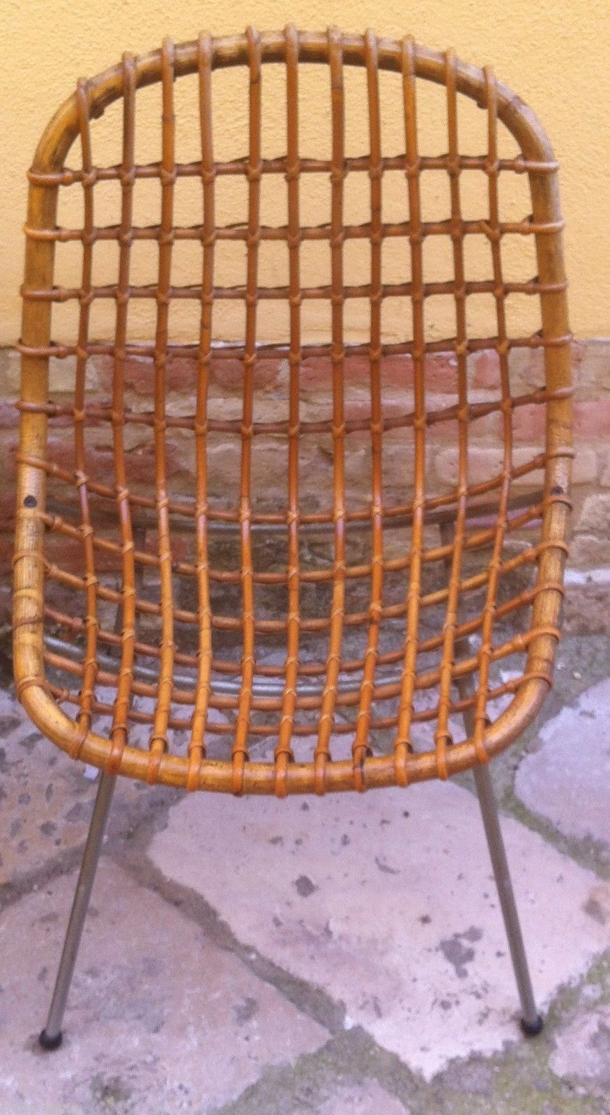 Sedia In Bambù Anni 50 Design Italiano Vintage Modernariato