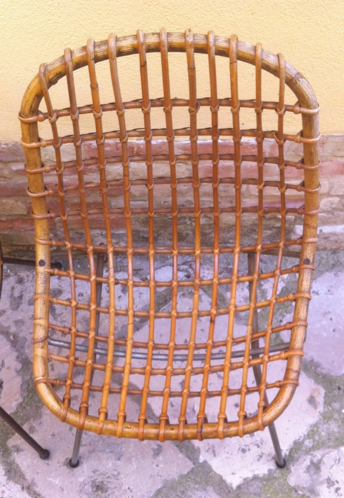 Sedia In Bambù Anni 50 Design Italiano Vintage Modernariato