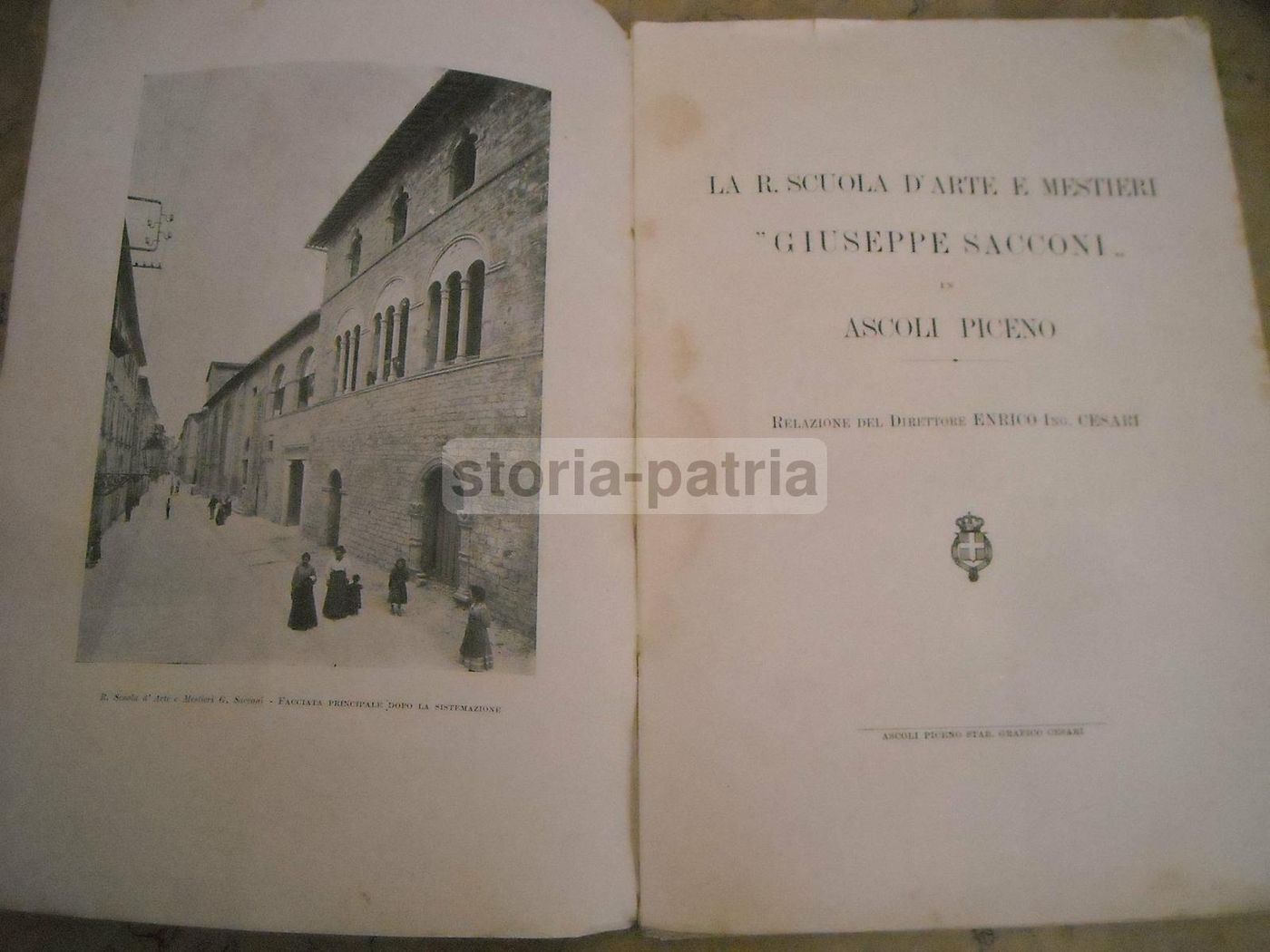 La R. Scuola d'Arte E Mestieri Giuseppe Sacconi, Ascoli Piceno 1910