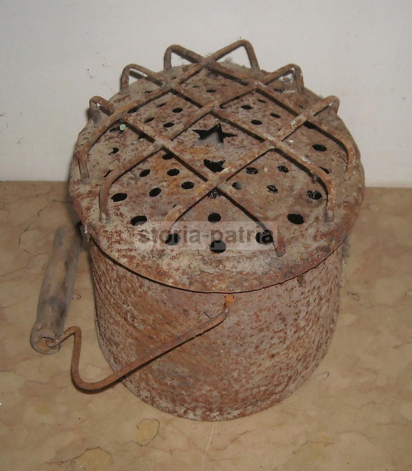 Antico Scaldaletto In Ferro Traforato, Fine '800   Inizio '900