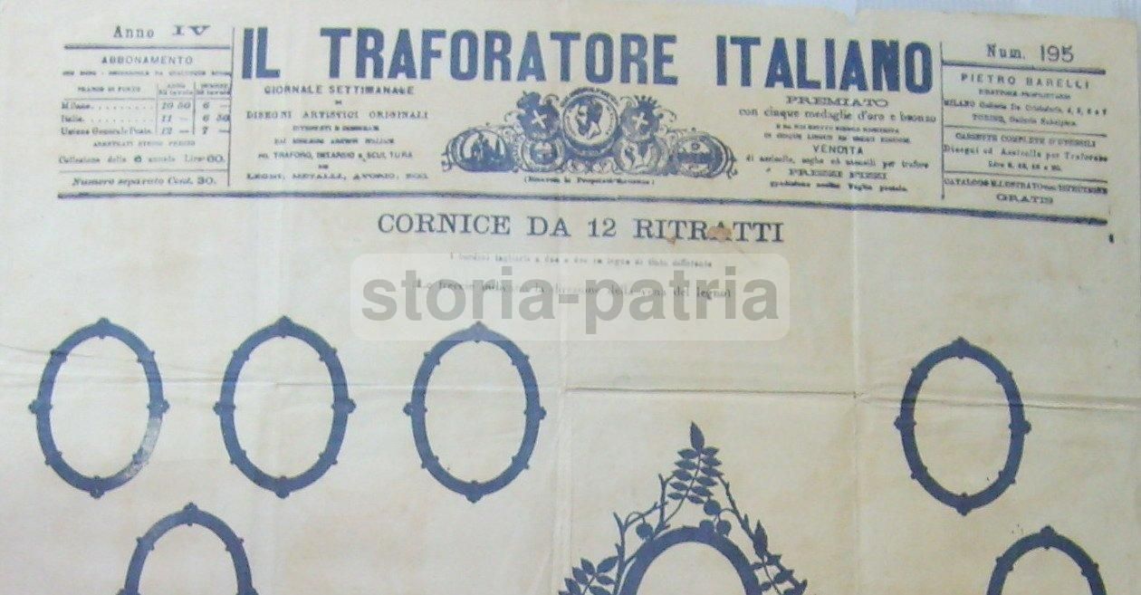 Il Traforatore Italiano: Giornale Settimanale Di Disegni Artistici Per Traforo E Intarsio