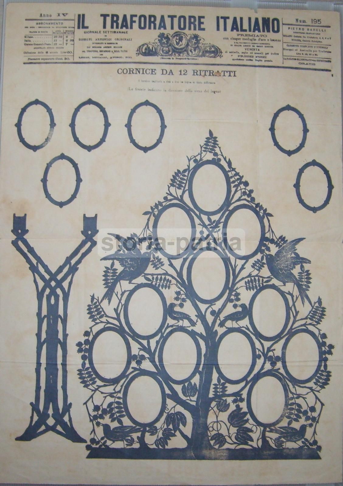 Il Traforatore Italiano: Giornale Settimanale Di Disegni Artistici Per Traforo E Intarsio