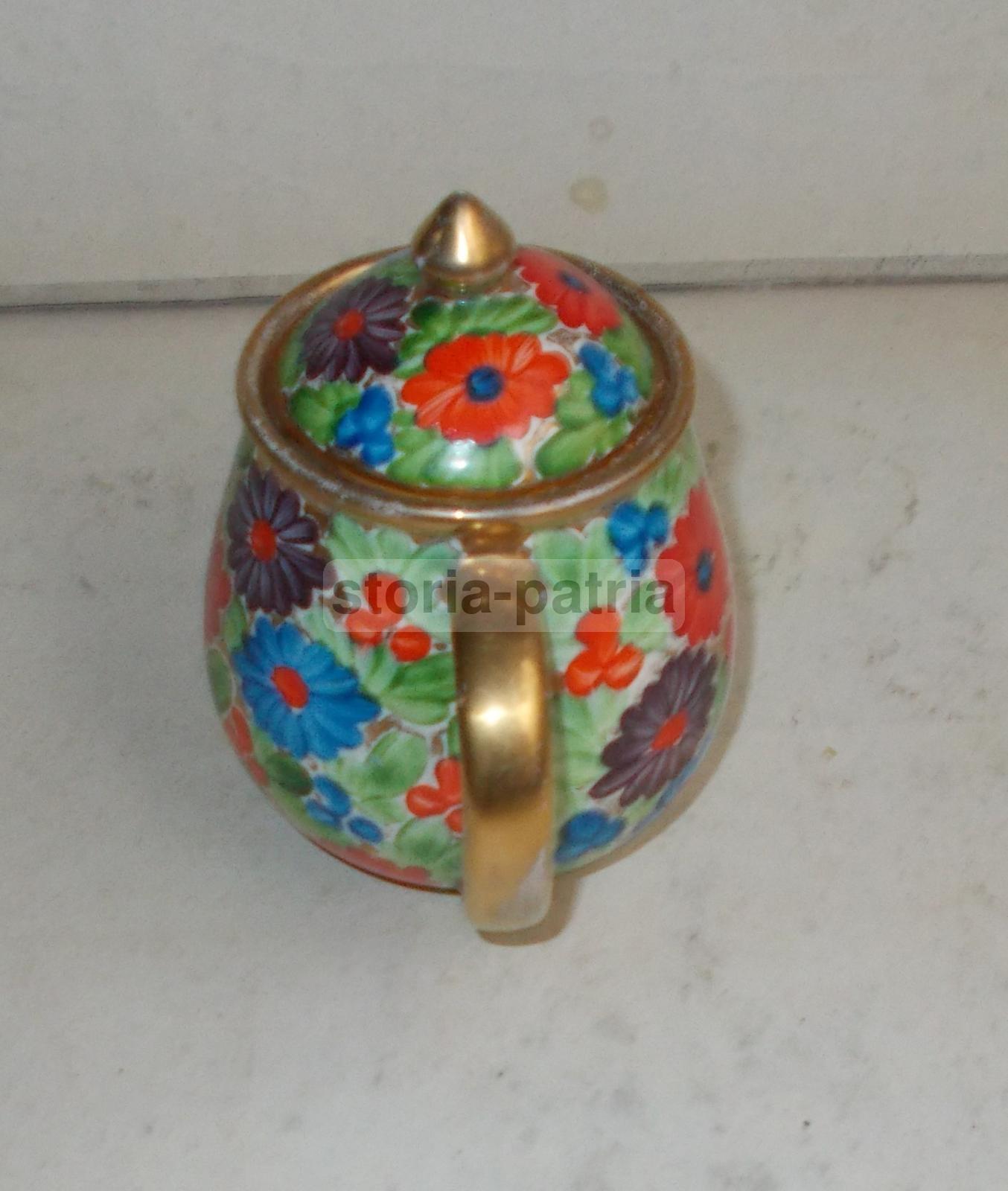 Ceramica Artistica FACI Civita Castellana Decoro Floreale Anni '30
