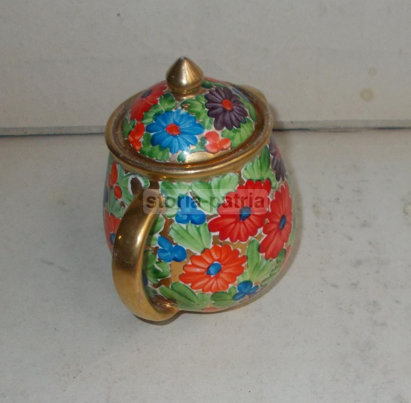 Ceramica Artistica FACI Civita Castellana Decoro Floreale Anni '30