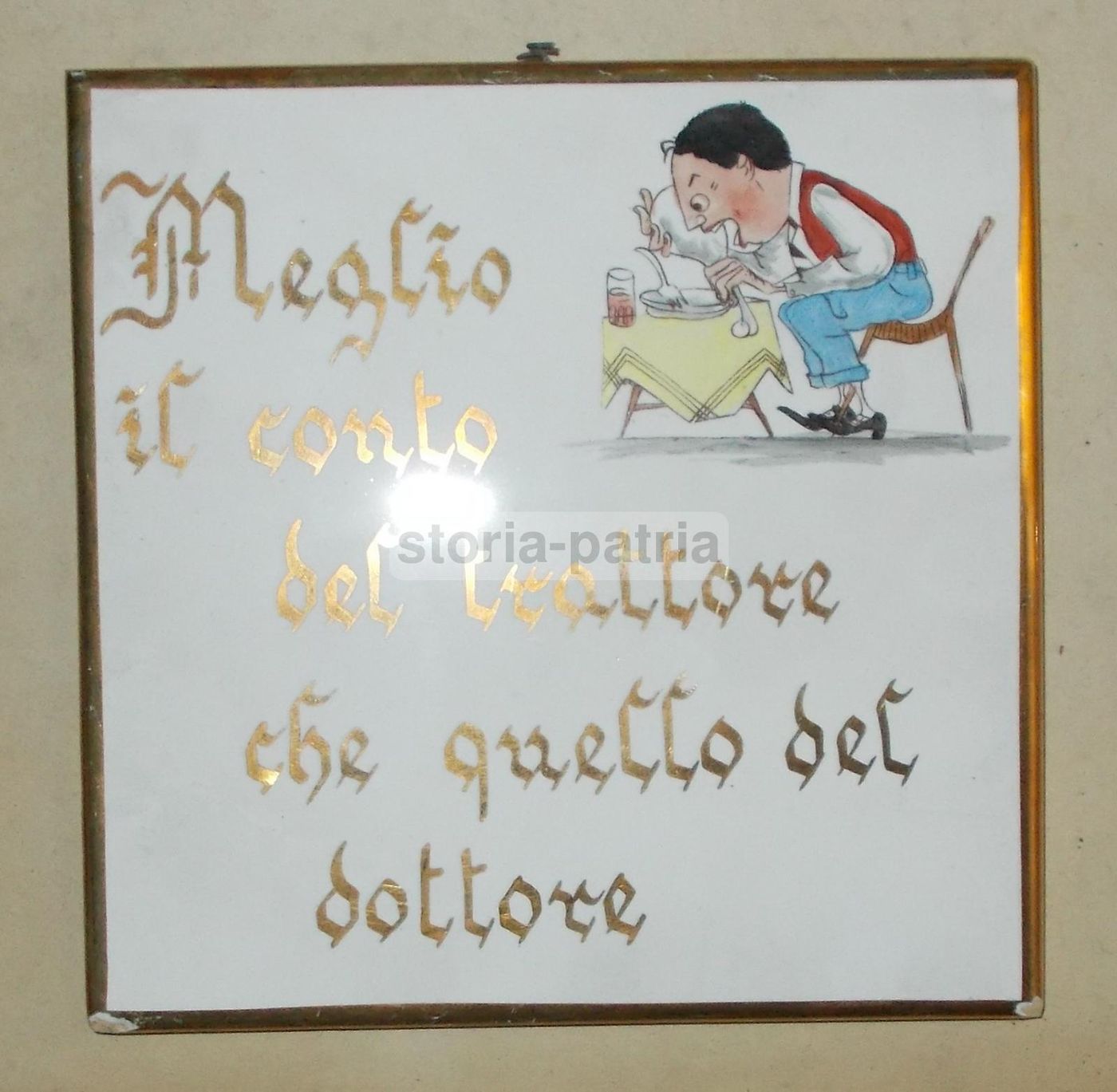 Mattonella Ceramica Umoristica SCA Made In Italy Anni '50