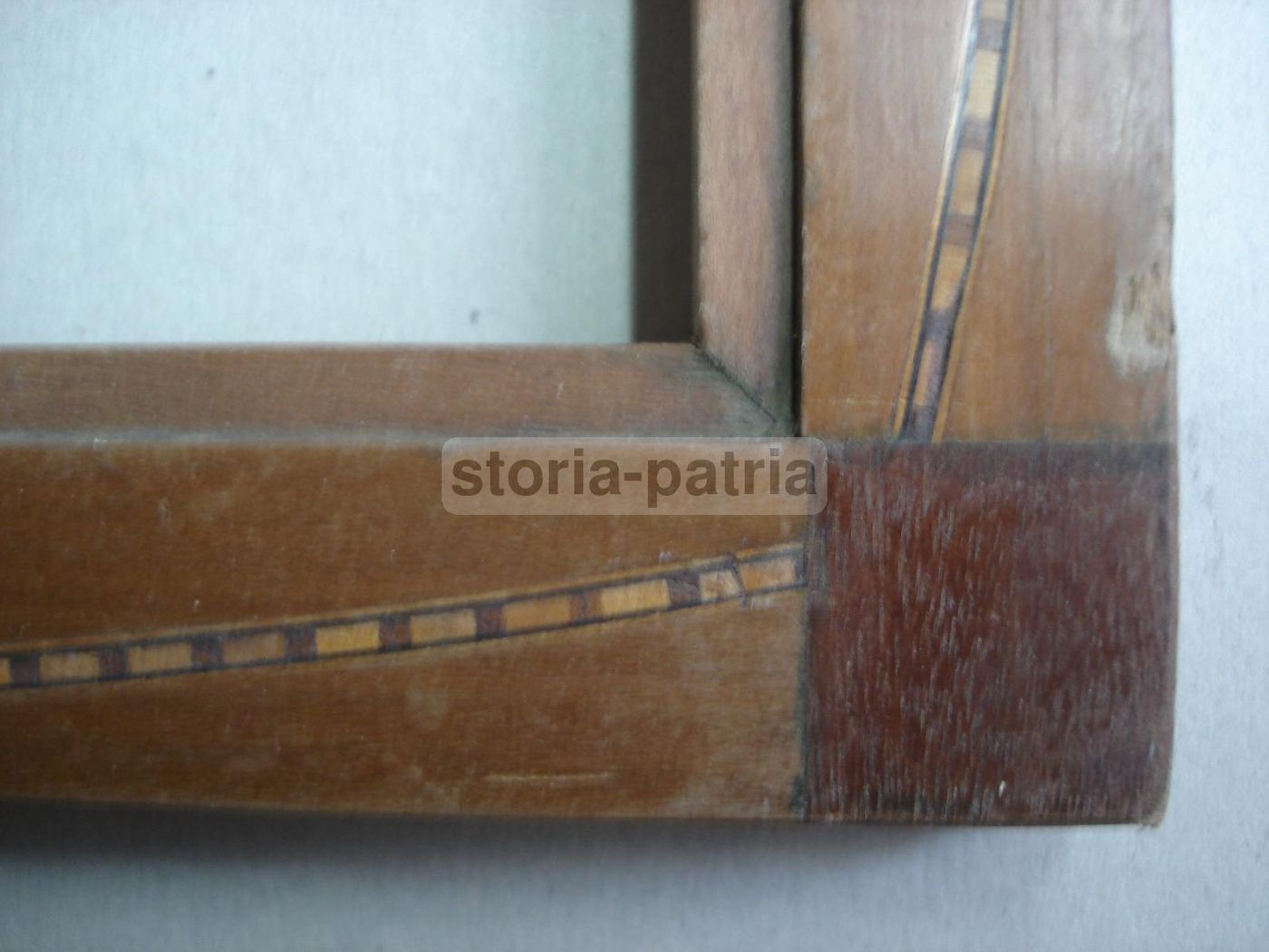 Cornice Liberty In Legno Intarsiato Inizio '900 Cm 31x41