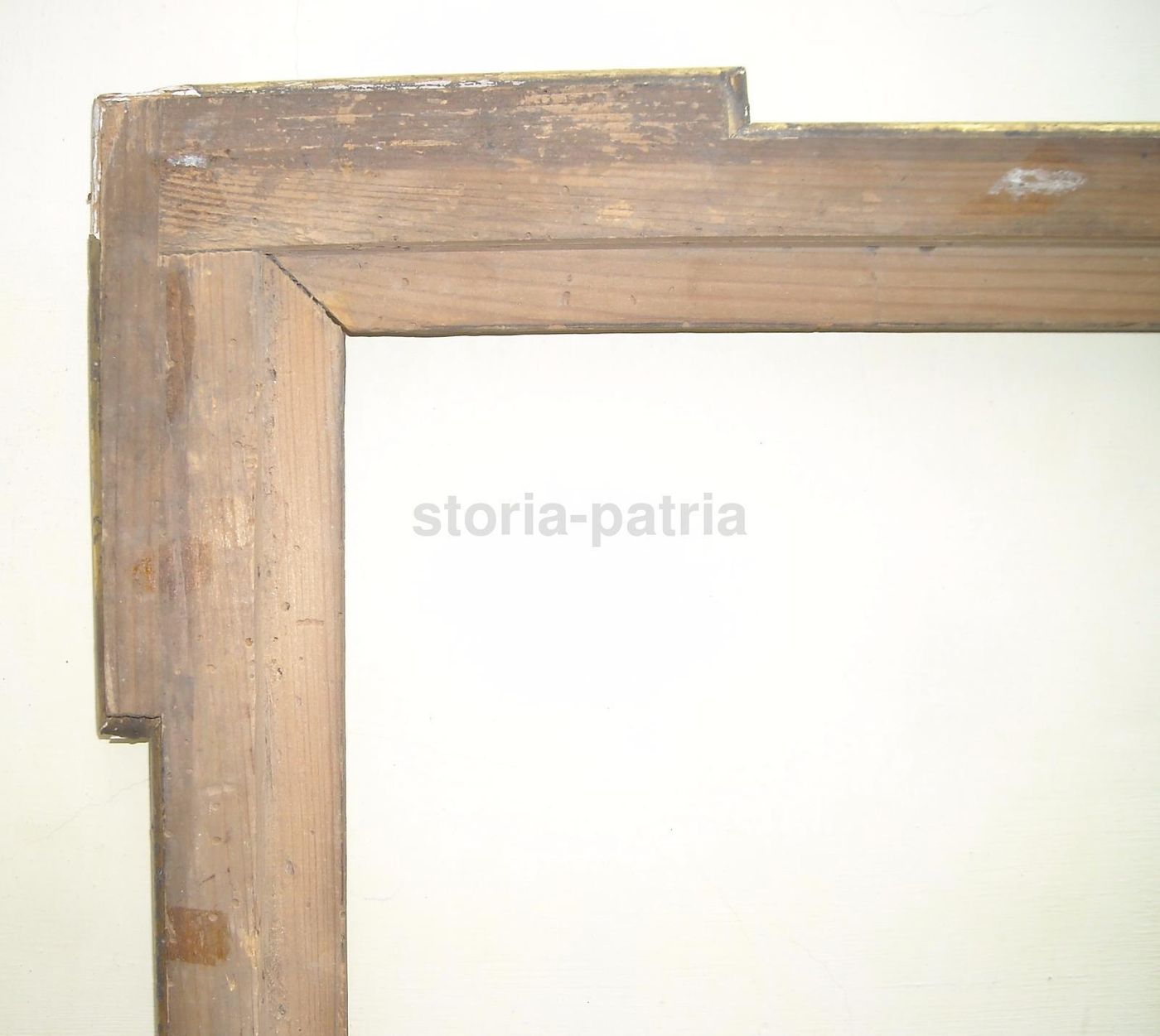 Cornice Antica In Legno Impiallacciato E Dorato Dell'800