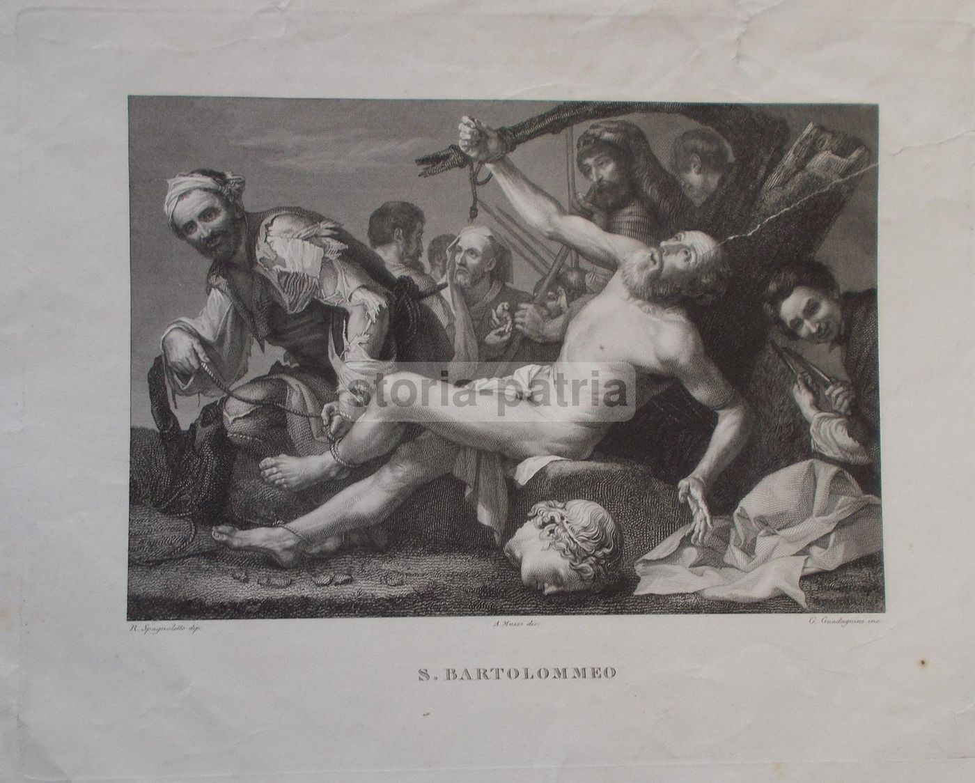San Bartolomeo: Incisione Di Guadagnini Da Jusepe De Ribera, Metà XIX Secolo