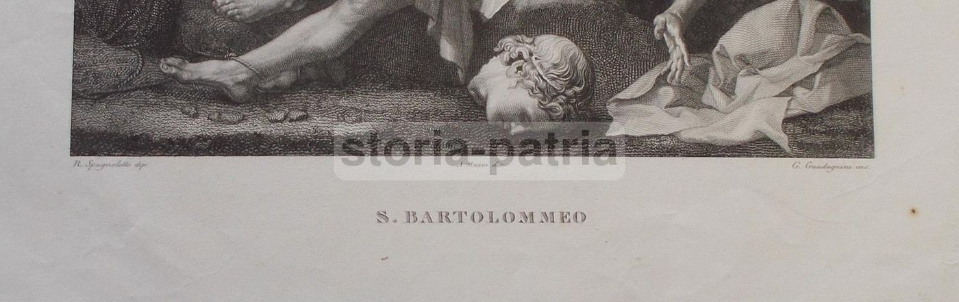 San Bartolomeo: Incisione Di Guadagnini Da Jusepe De Ribera, Metà XIX Secolo