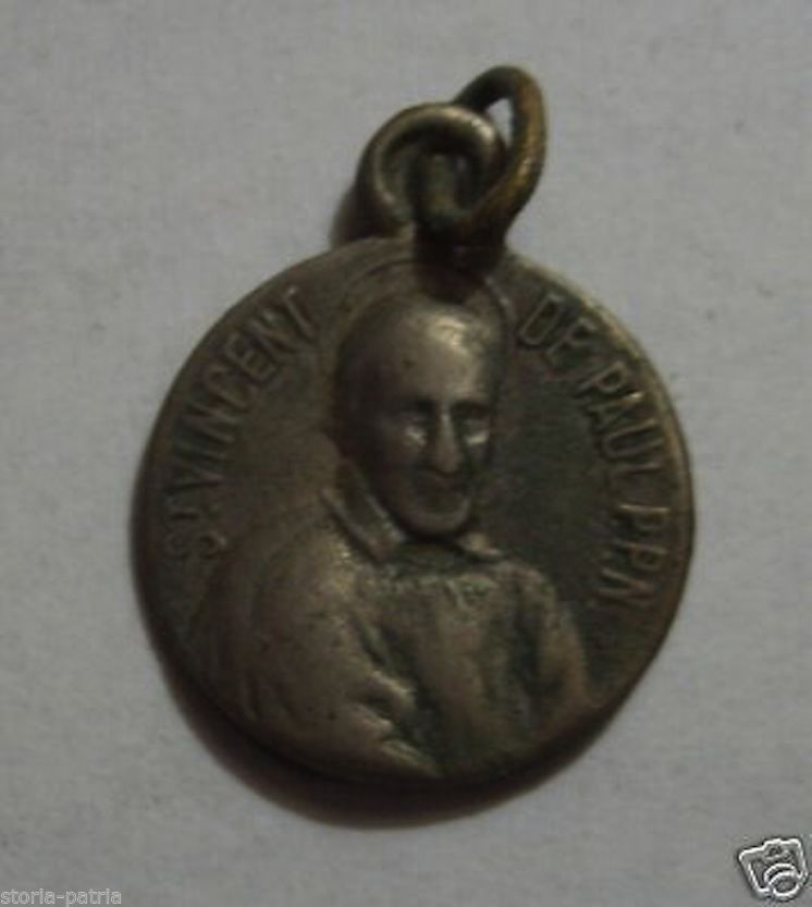 Medaglia Antica San Vincenzo De' Paoli E Santa Luisa Di Marillac
