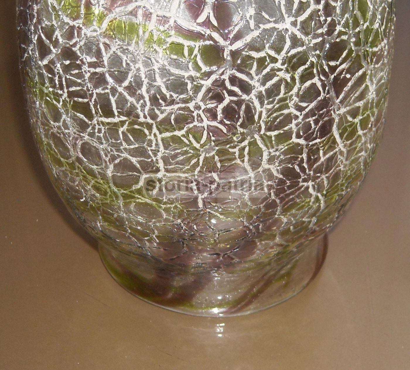 Coppa Antica Per Lampada In Vetro Liberty, Murano, Circa 1900