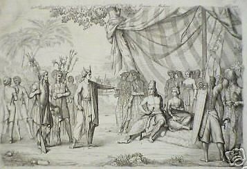Antica Incisione Malesia: Folklore, Costumi E Architettura, 1850