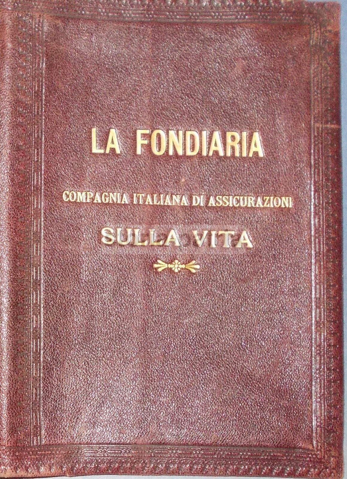 Astuccio Porta Polizze Vintage La Fondiaria Assicurazioni Vita