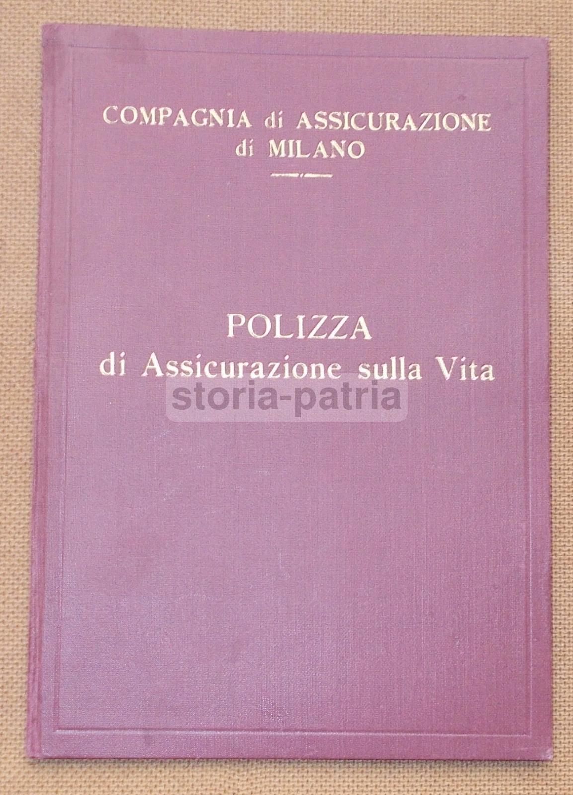 Legatura Pubblicitaria Compagnia Di Assicurazione Di Milano, Anni '900
