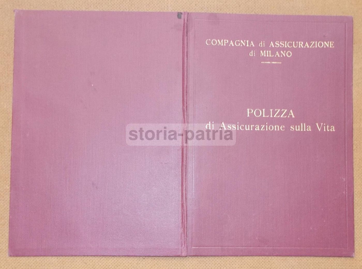 Legatura Pubblicitaria Compagnia Di Assicurazione Di Milano