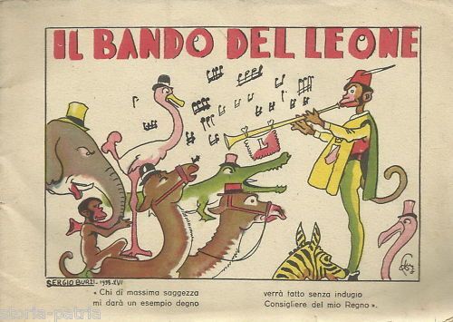 Libretto INA Il Bando Del Leone Sergio Burzi 1940 Fumetti Bambini