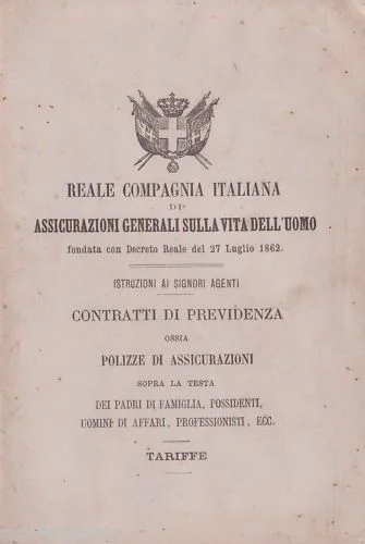 Royal Italian Life Insurance Company, Milan 1871