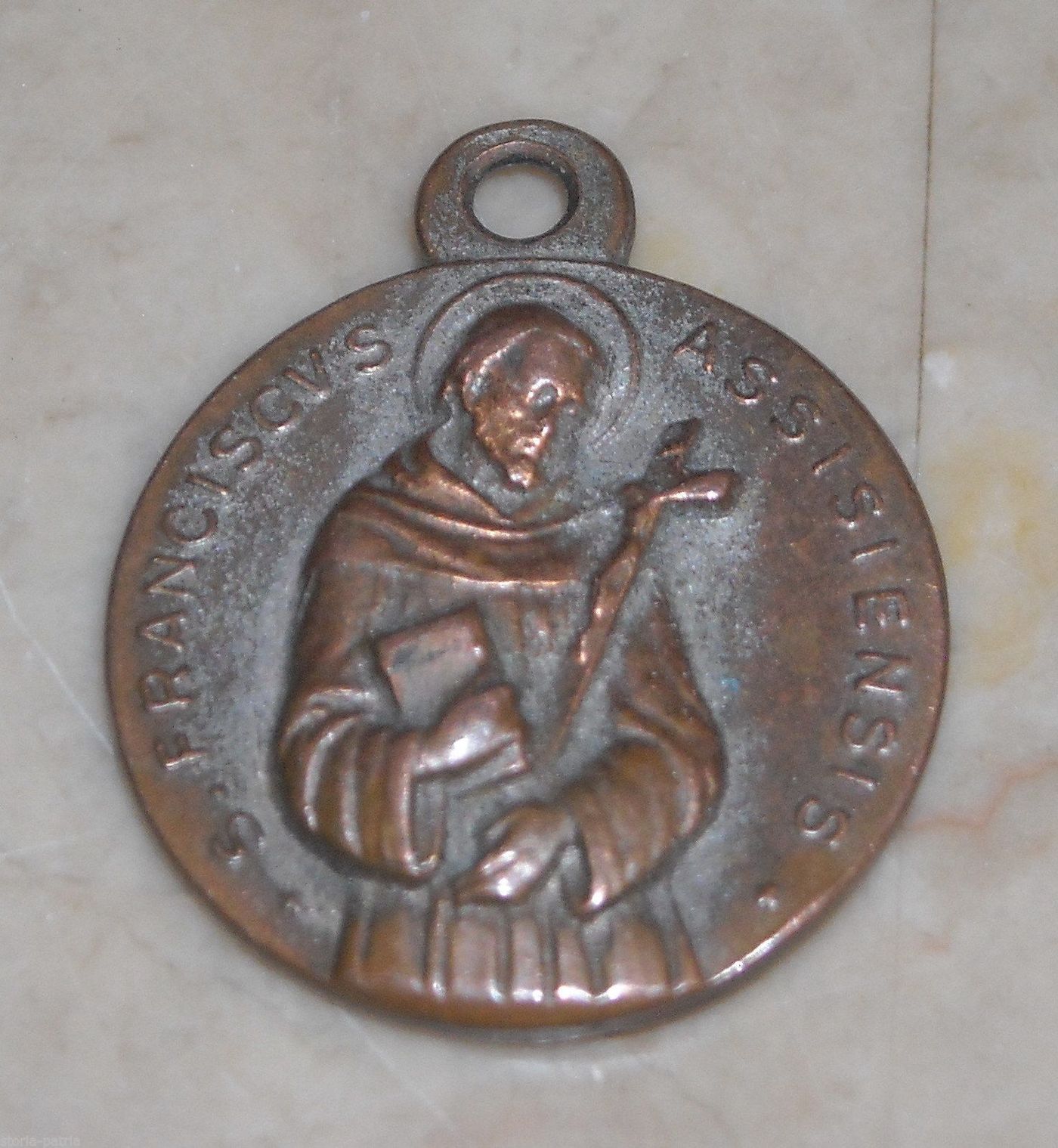 Medaglia Antica San Francesco E Santa Chiara Di Assisi, Primi '900