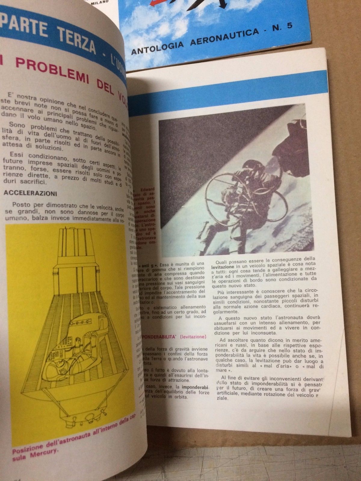 Astronautica, Aviazione, Astronomia: 4 Volumi Vintage Su Spazio E Missili