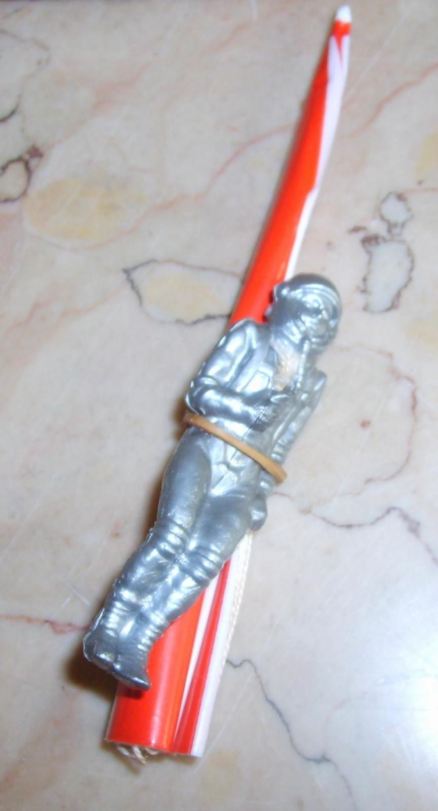 Giocattolo Missile Spaziale Quercetti 1962 Con Astronauta