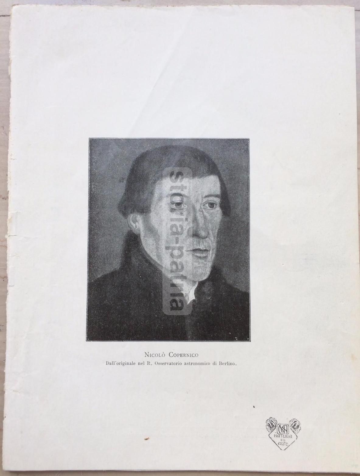 Ritratto Di Nicolò Copernico, Stampa Antica Del 1907