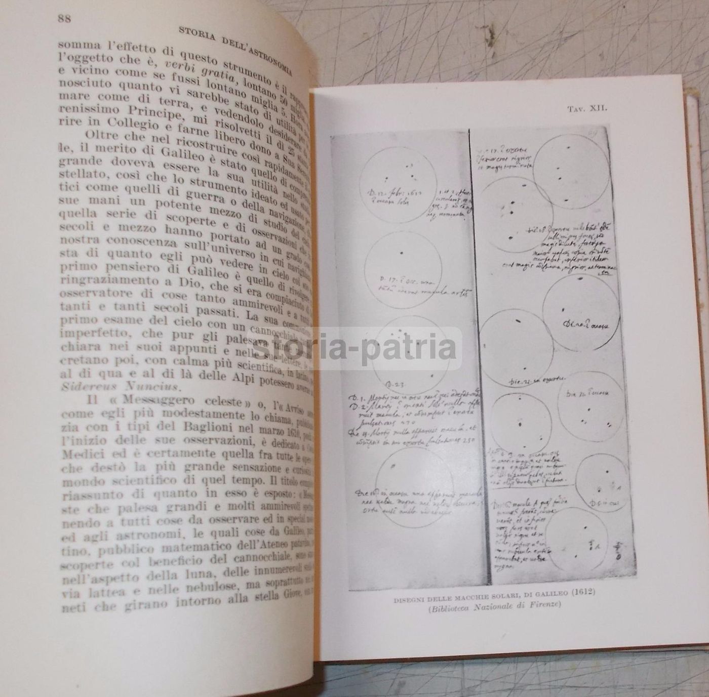 Storia Dell'Astronomia. Giorgio Abetti, 1949