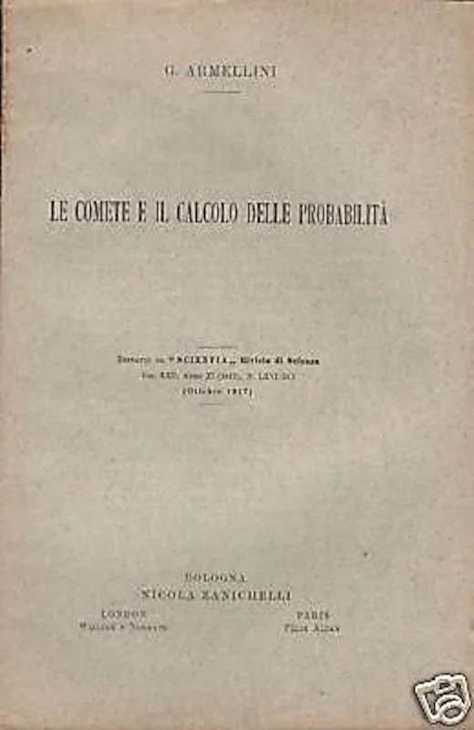 Armellini, Comets and the Calculus of Probabilities 1917 Zanichelli