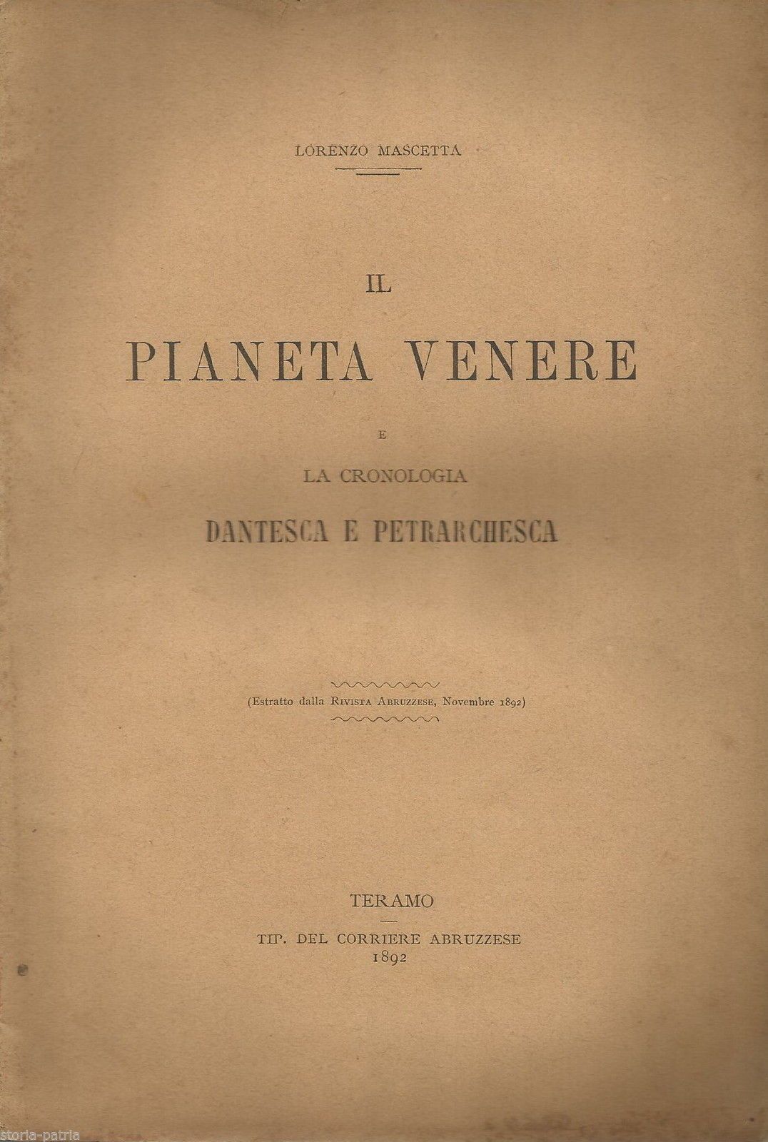 Il Pianeta Venere Di Lorenzo Mascetta (1892)   Dante E Petrarca