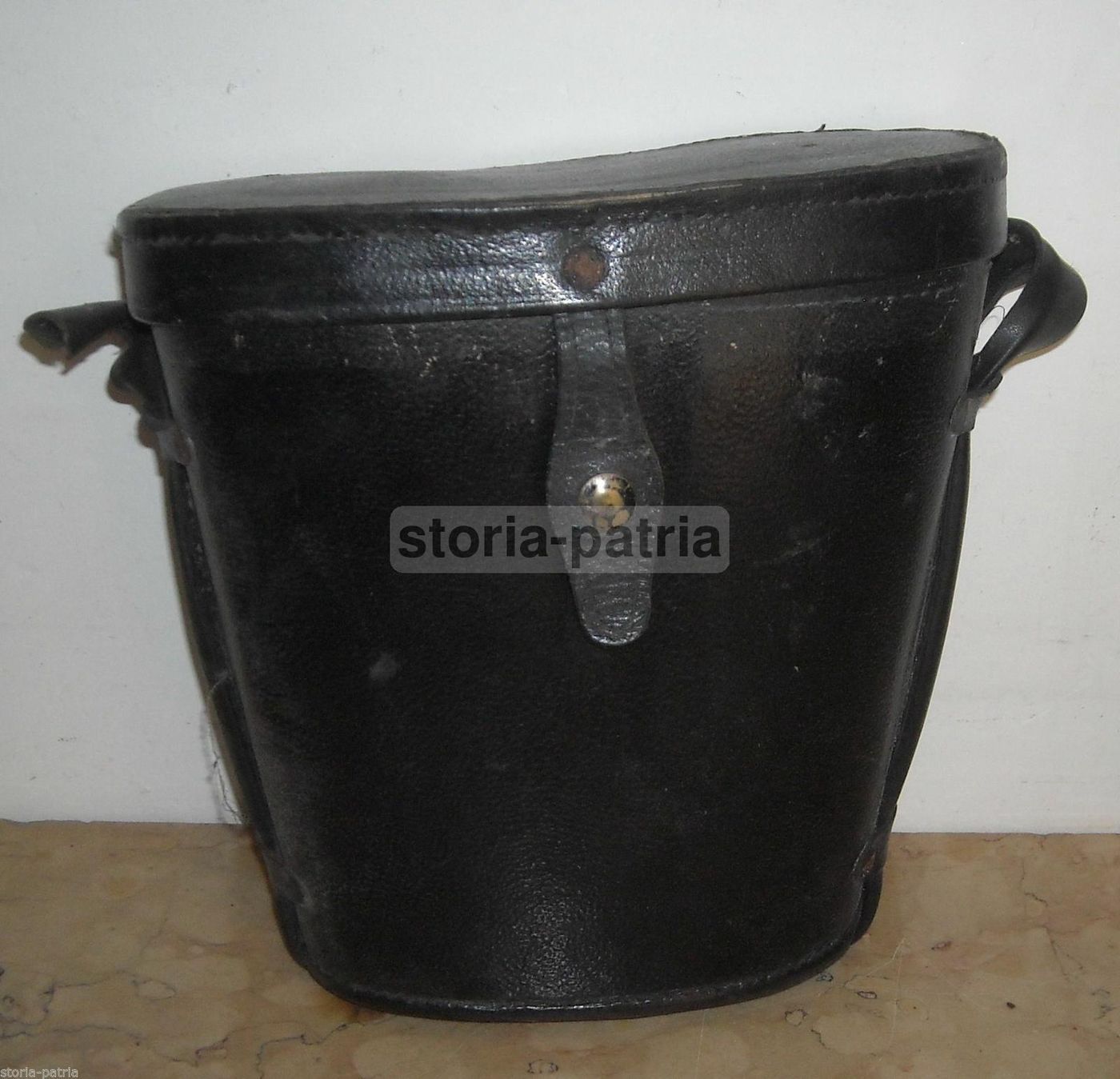 Astuccio Vintage Per Binocolo In Cuoio Nero Anni '30