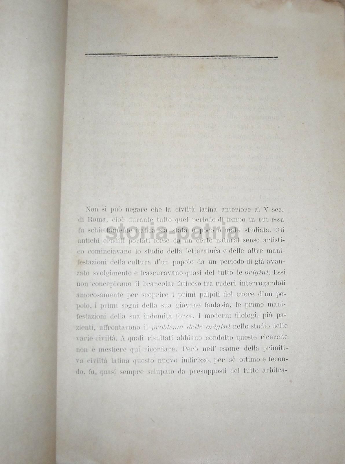 Carmen Nel Latino Arcaico Di Amatucci, 1895. Filologia, Napoli.