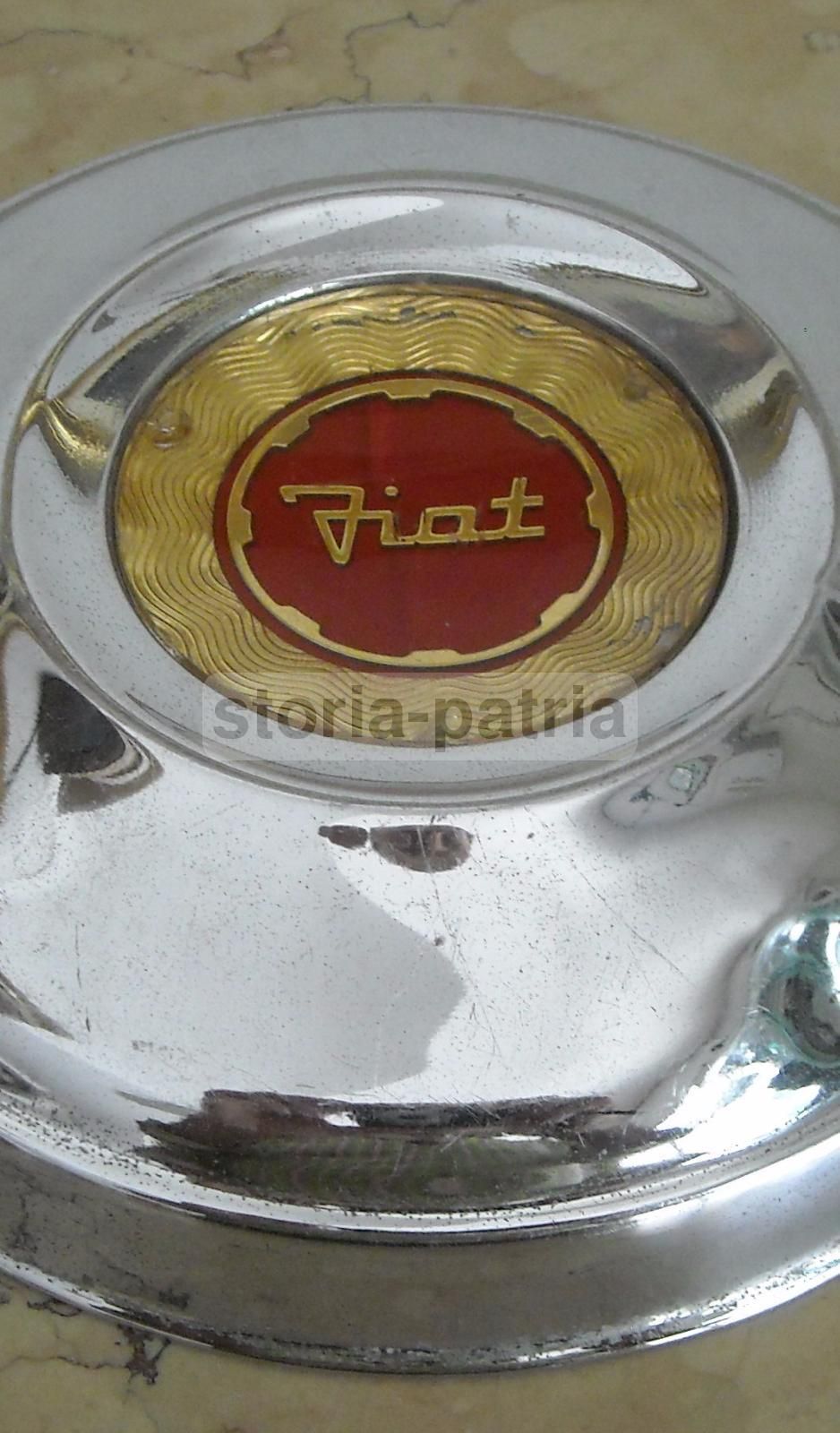 Copricerchio Fiat Vintage Cromato Pubblicitario Anni '50