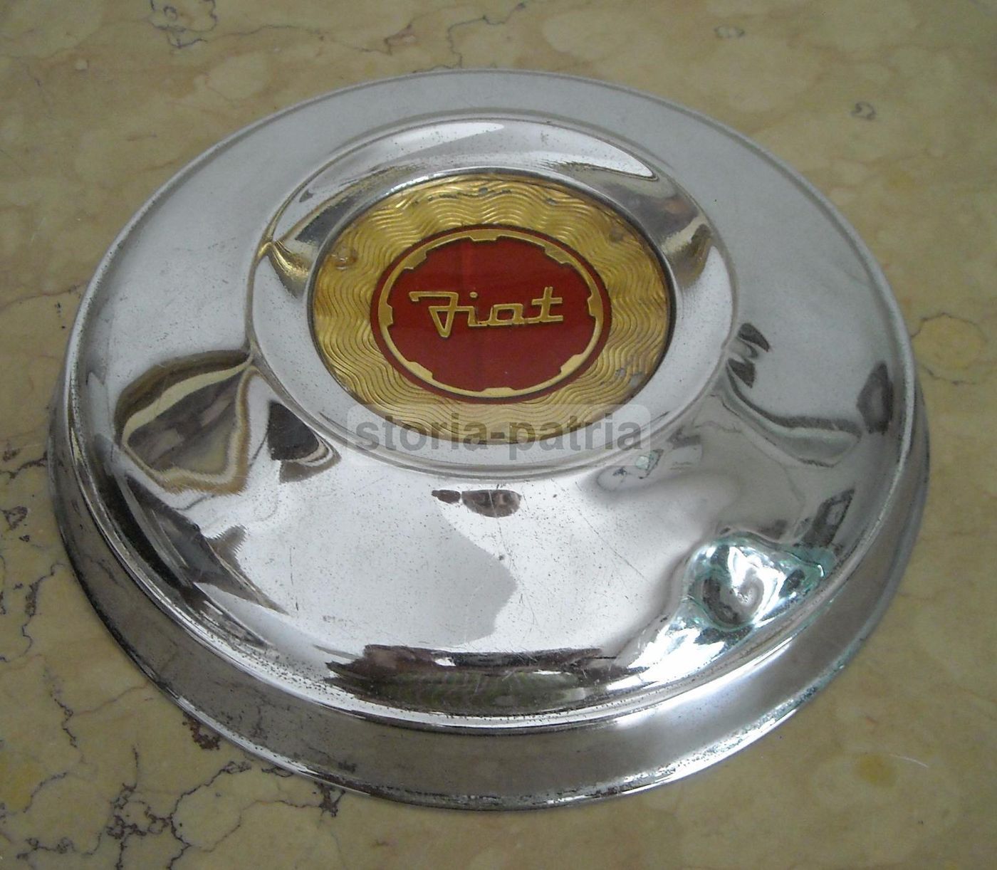 Copricerchio Fiat Vintage Cromato Pubblicitario Anni '50