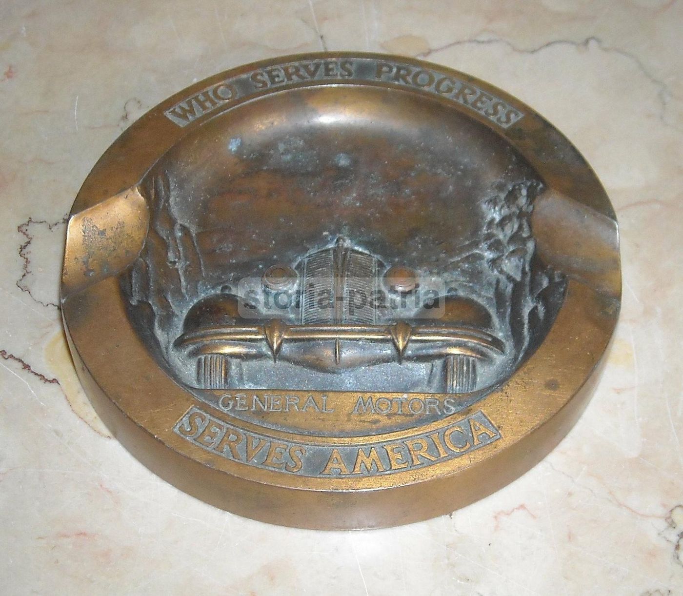 Posacenere Pubblicitario General Motors Ternstedt Anni '50 In Metallo