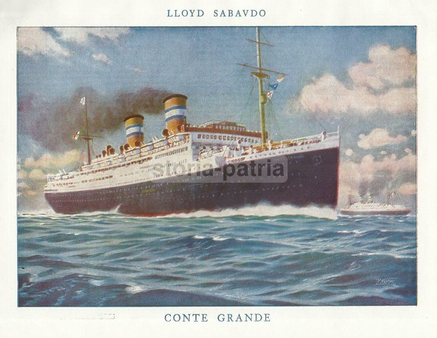 Pubblicità Shell 1928 Renzo Bassi E Lloyd Sabaudo