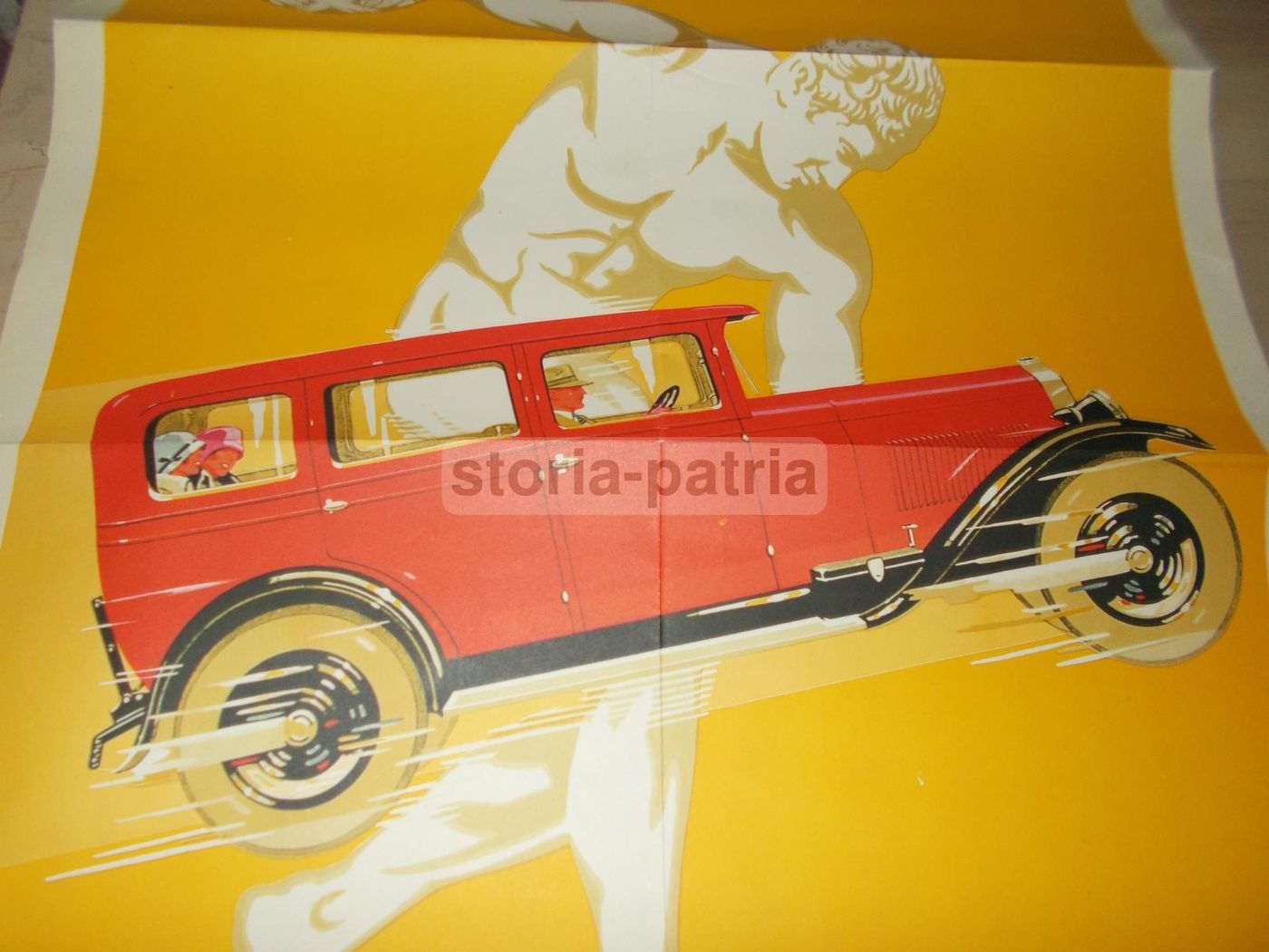 Manifesto Fiat 525 Del 1928, Ristampa 1969 Quattroruote, Jack Le Breton