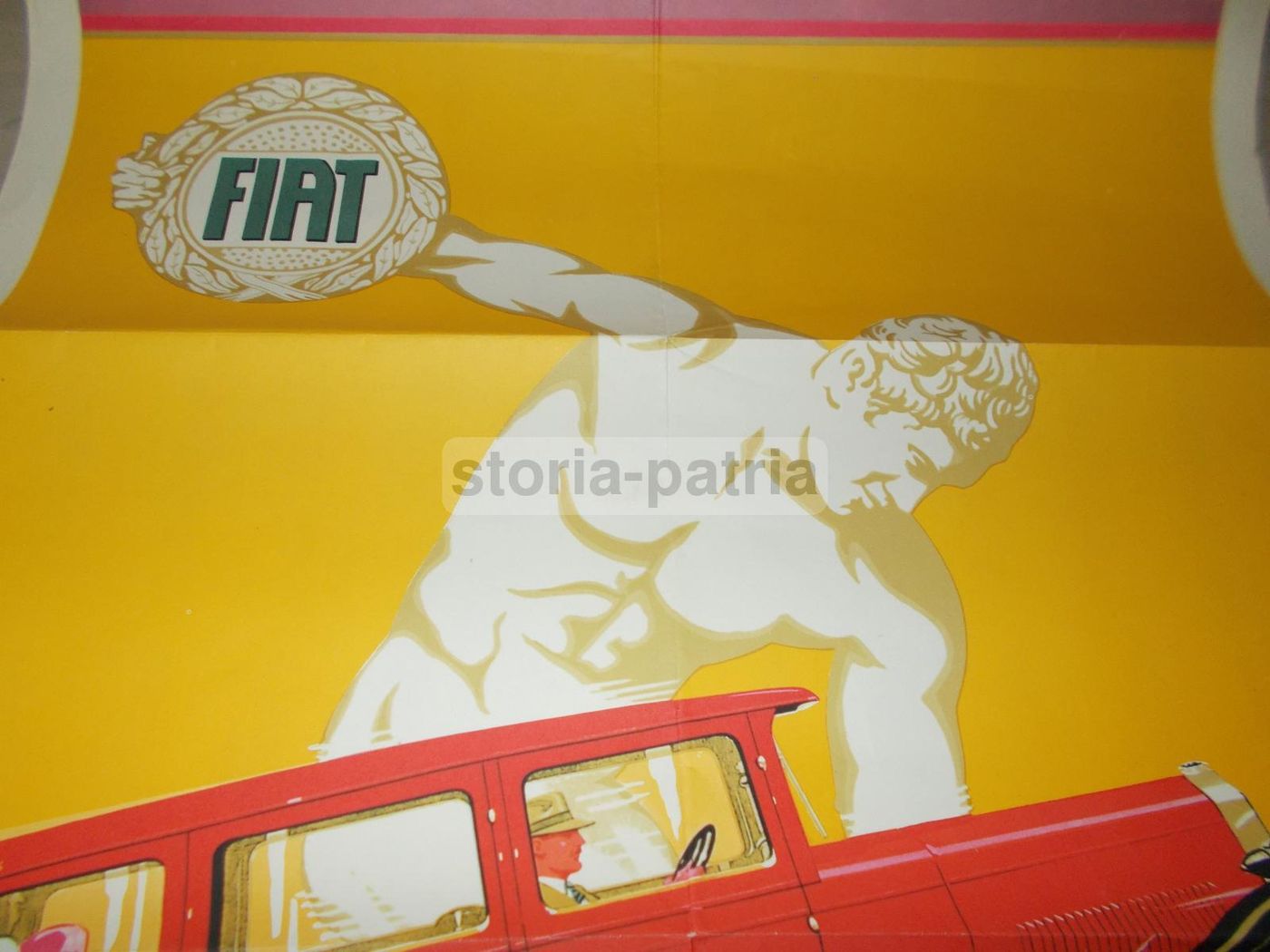 Manifesto Fiat 525 Del 1928, Ristampa 1969 Quattroruote, Jack Le Breton