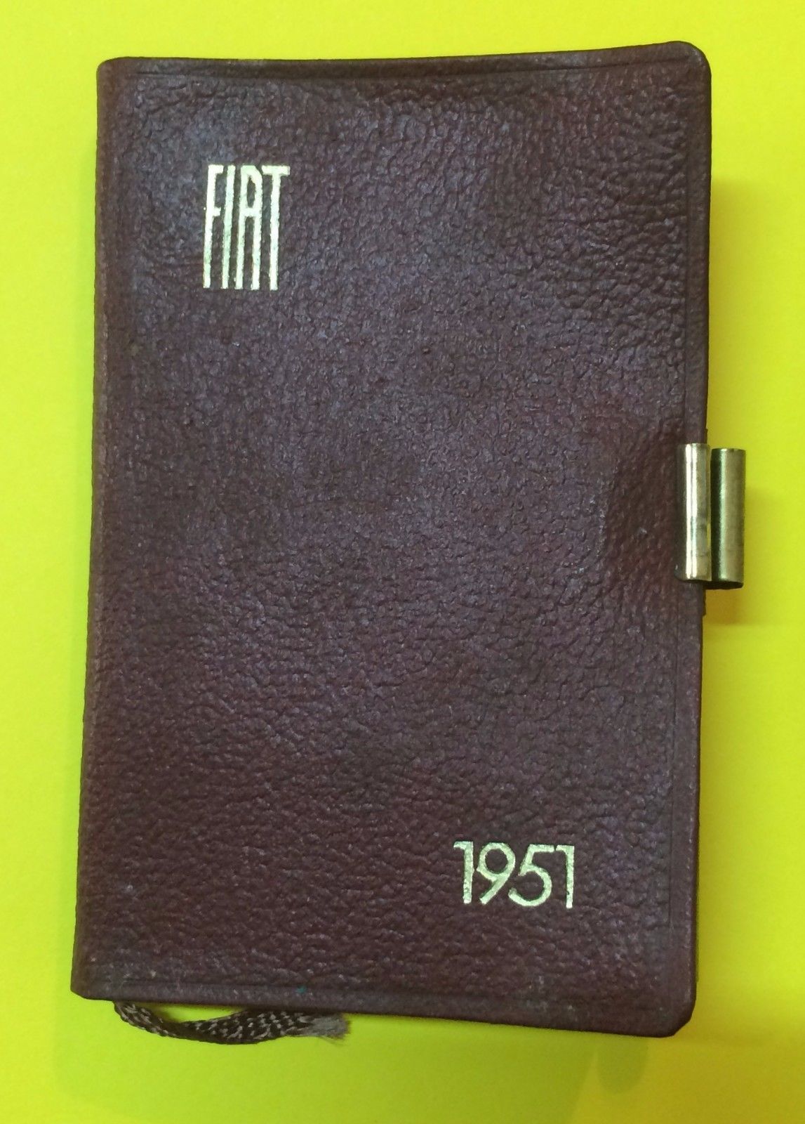 Agenda Pubblicitaria Fiat 1951 Con Matita Originale