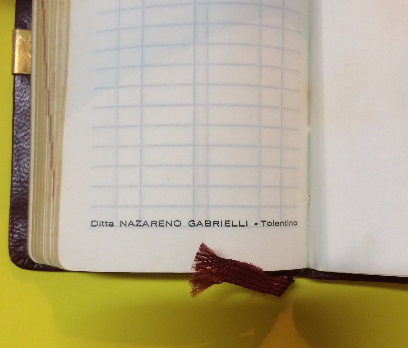 Agenda Pubblicitaria Fiat 1957 Con Copertina In Pelle Nazareno Gabrielli