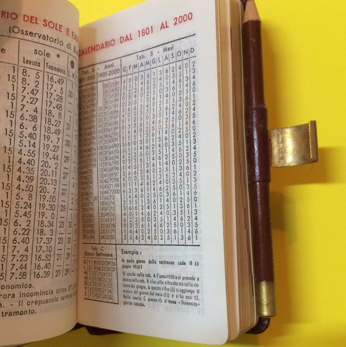 Agenda Pubblicitaria Fiat 1957 Con Copertina In Pelle Nazareno Gabrielli