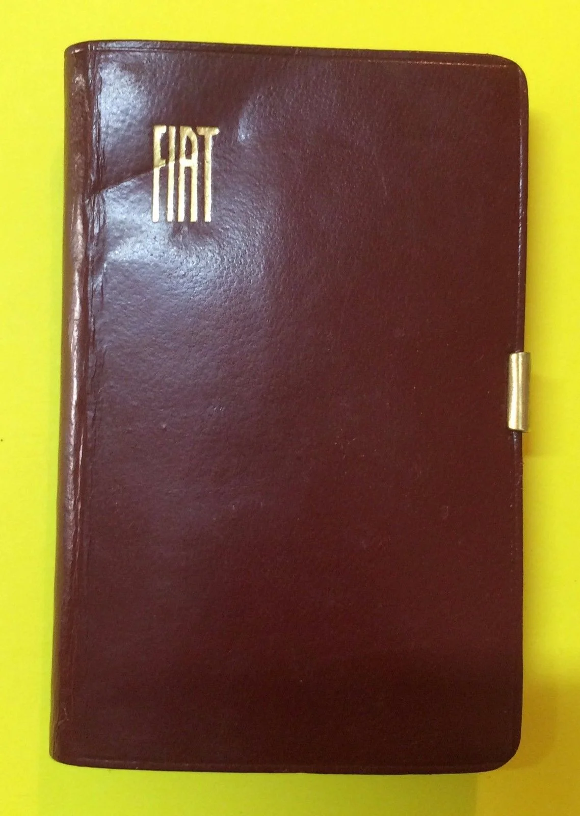 Fiat Advertising Diary 1957 Leather Nazareno Gabrielli