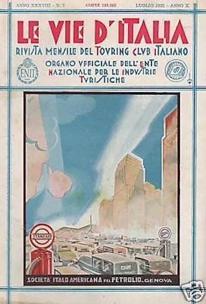 Pubblicità Standard Lubrificanti, Bassi, 1932, Grafica Futurista