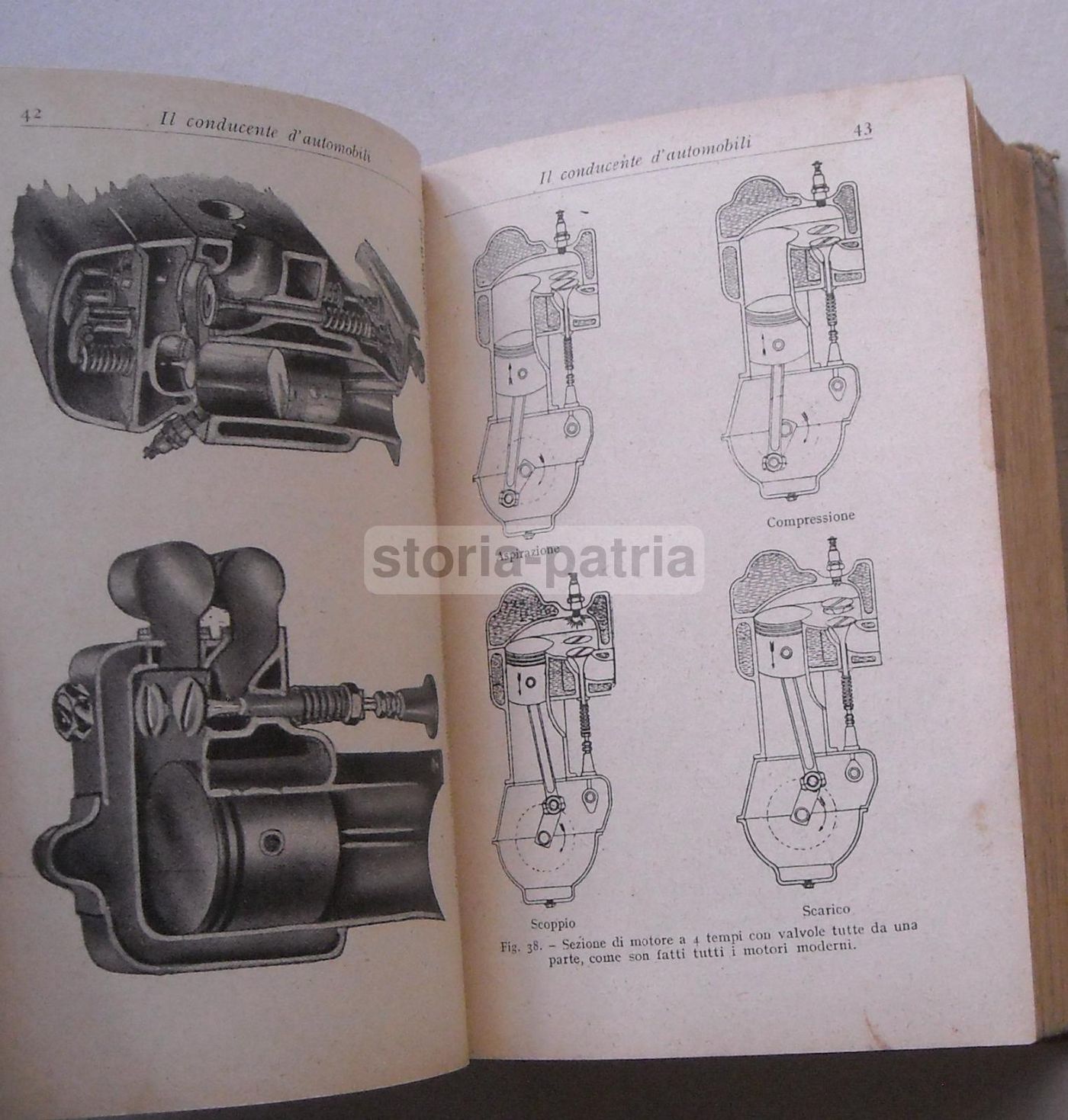 Il Conducente d'Automobili. G. Pedretti. Hoepli, 1930. Manuale Tecnico.