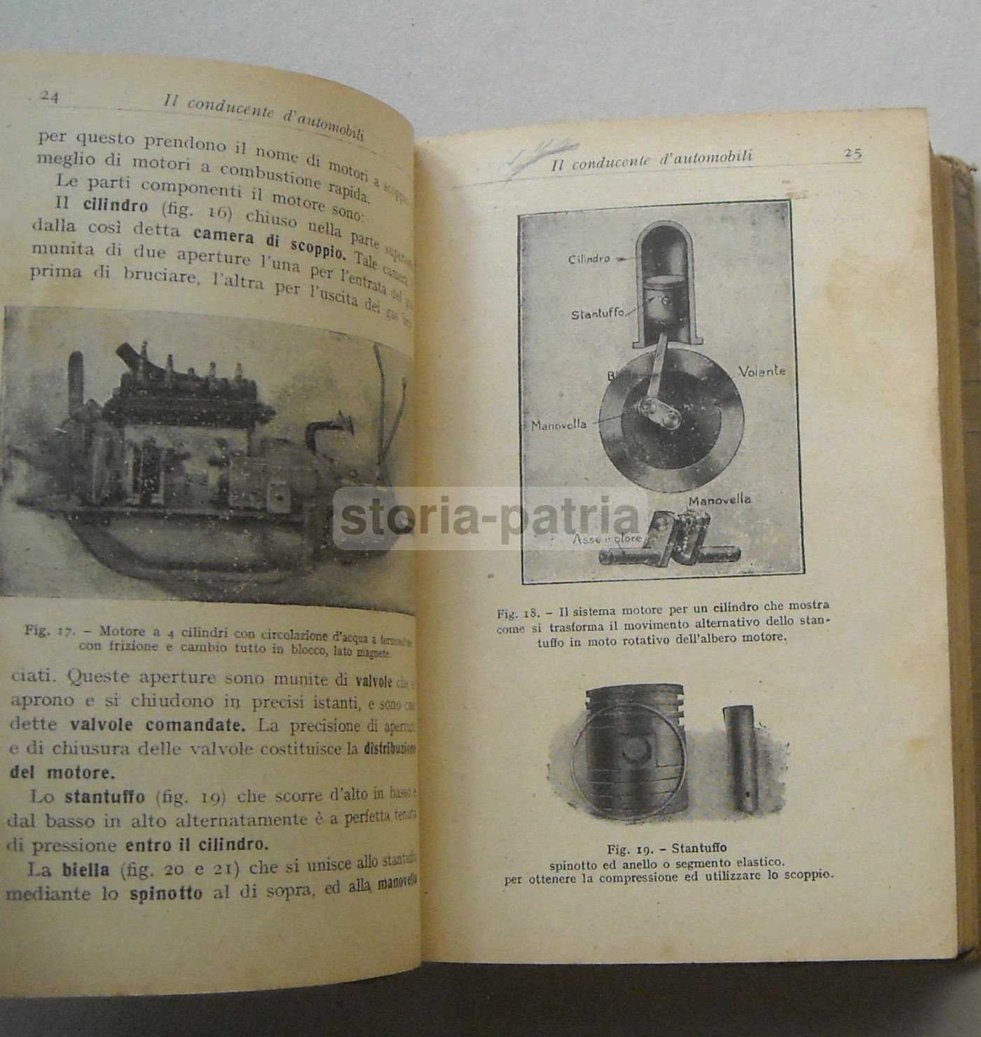 Il Conducente d'Automobili. G. Pedretti. Hoepli, 1930. Manuale Tecnico.