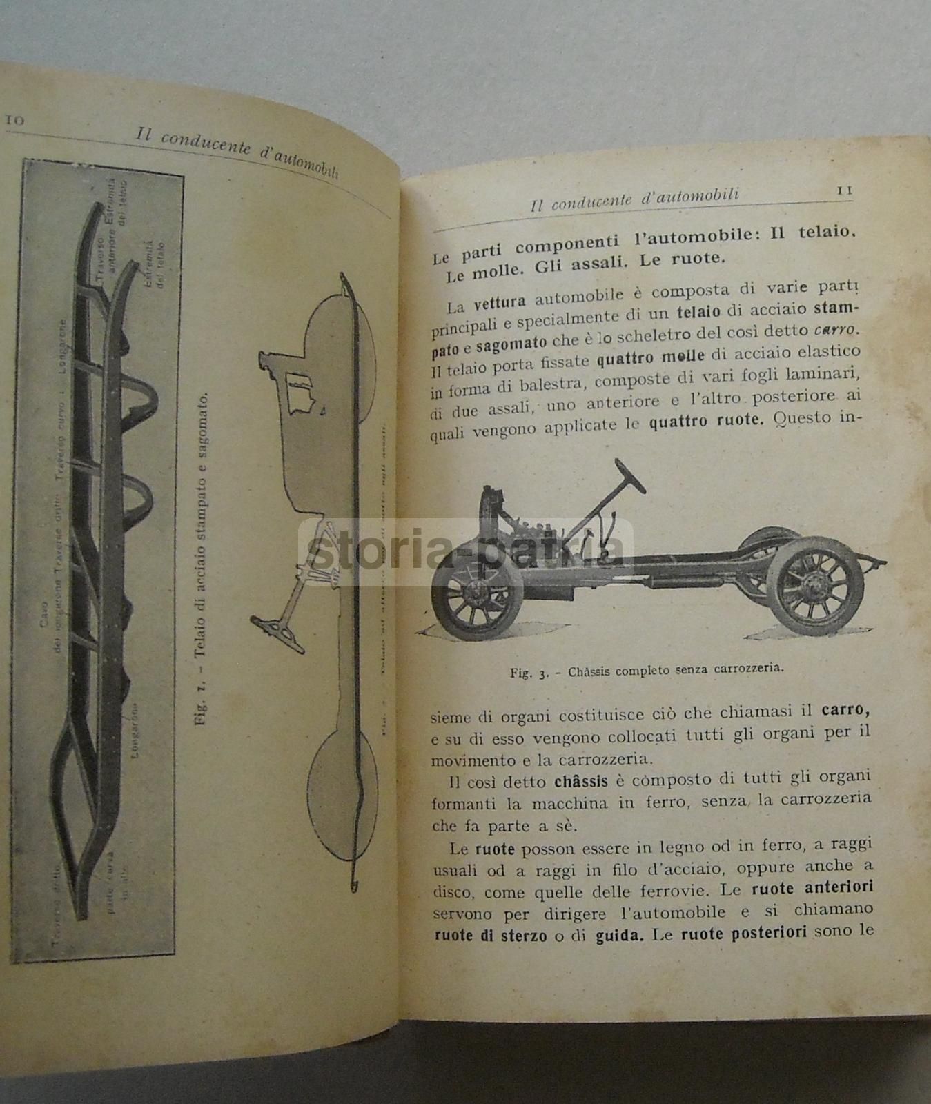Il Conducente d'Automobili. G. Pedretti. Hoepli, 1930. Manuale Tecnico.