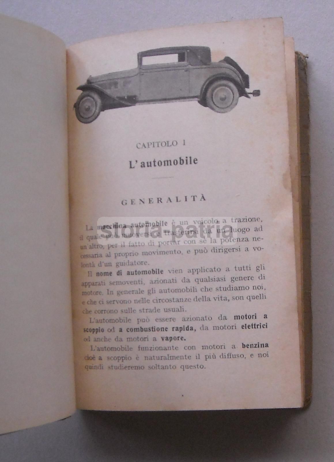 Il Conducente d'Automobili. G. Pedretti. Hoepli, 1930. Manuale Tecnico.