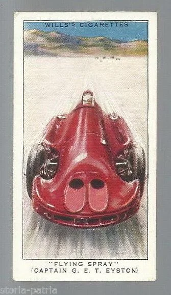 Figurina Wills "flying Spray" (captain G.e.t. Eyston) Auto da Corsa Vintage