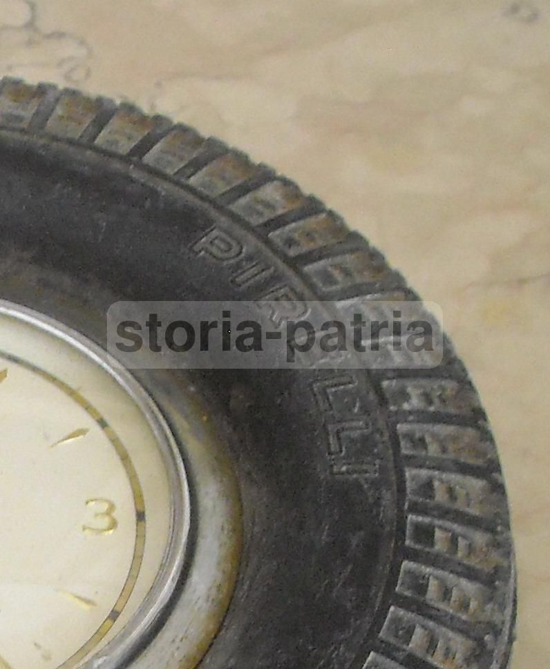 Orologio Pubblicitario Pirelli Urania Rolle Pneumatico Vintage