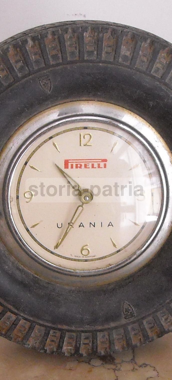 Orologio Pubblicitario Pirelli Urania Rolle Pneumatico Vintage